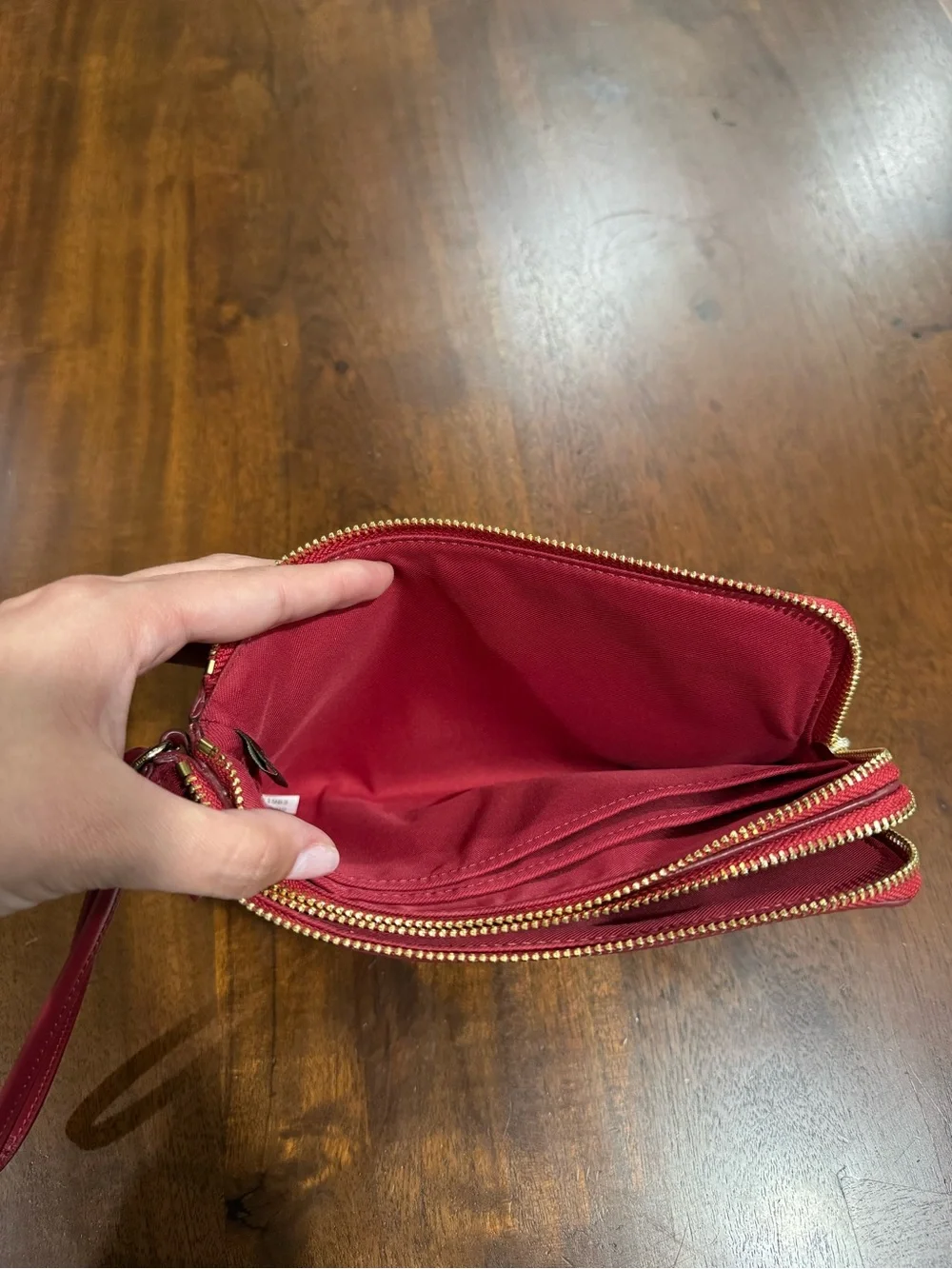 Coach Signature Double Zip Wallet Wristlet